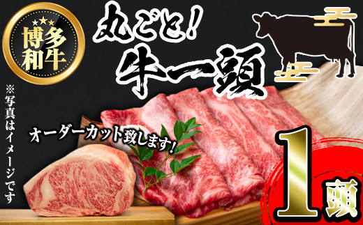 博多和牛まるごと1頭 オーダーカット(1頭)牛肉 黒毛和牛 国産 ステーキ 厚切り 薄切り サーロイン ヒレ しゃぶしゃぶ すき焼き 焼肉＜離島配送不可＞【ksg0475】【MEATPLUS】