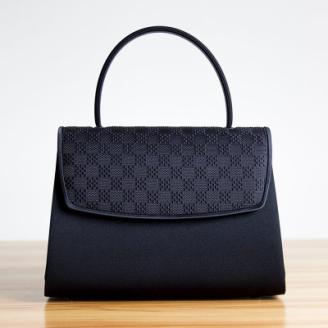 【博多織】市松柄　フォーマルバッグ