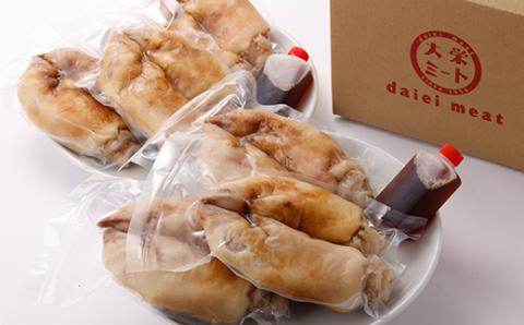 《博多》こだわり焼き豚足12本　【たれ付き】【配送不可地域：離島】