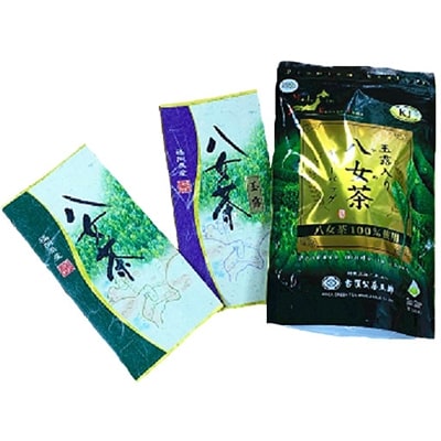 八女茶詰め合わせ(煎茶100g・玉露100g・玉露入煎茶ティーパック)各1袋