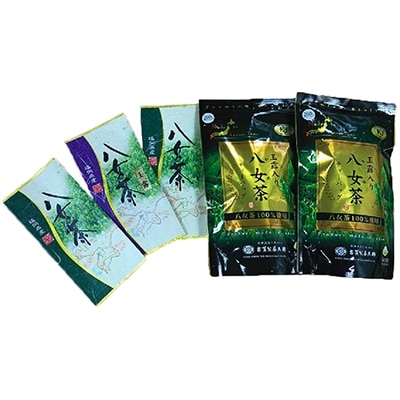 八女茶詰め合わせ(煎茶100g×2袋・玉露100g×1袋・玉露入煎茶ティーパック×2袋)