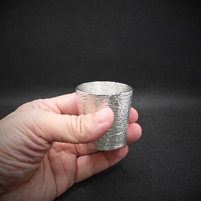 【RR】SC　SHOTGLASS　錫　(はかた錫スタジオ)　錫酒器