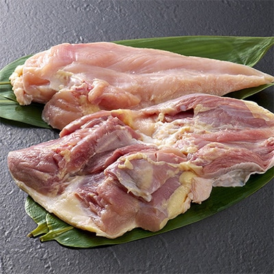 【毎月定期便】はかた地どりモモムネセット2kg(1kg×2p)全3回【配送不可地域：離島】