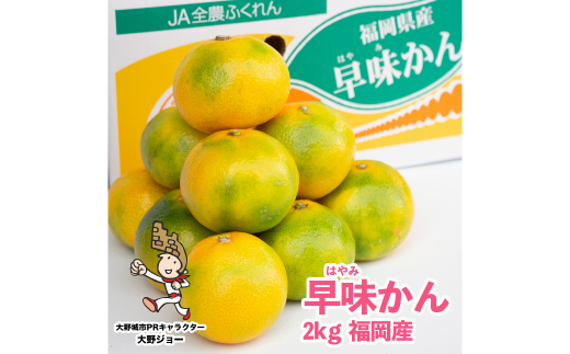 福岡限定!オリジナルブランドみかん「早味かん」約2kg(大野城市)【配送不可地域：離島】