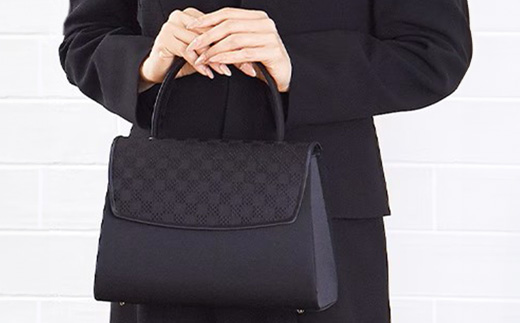 【博多織】市松柄　フォーマルバッグ