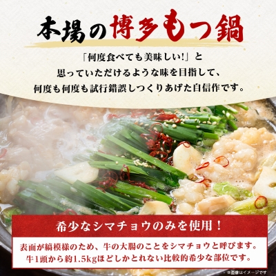 【毎月定期便】訳あり!博多醤油もつ鍋　10人前(2人前×5セット)全6回【配送不可地域：離島】