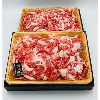 【毎月定期便】【A4～A5】博多和牛切り落とし 1kg(500g×2パック)全3回【配送不可地域：離島】