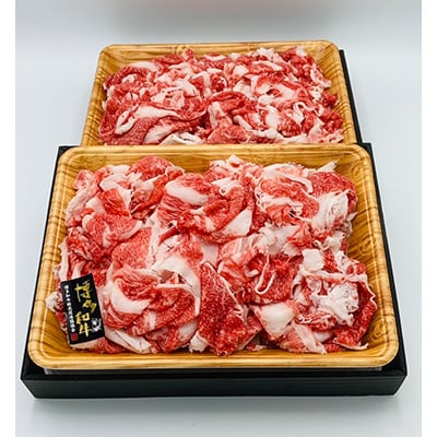 【毎月定期便】【A4～A5】博多和牛切り落とし 1kg(500g×2パック)全12回【配送不可地域：離島】