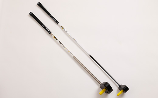 ゴルフ練習器具『リバイバー』と『リバイバープラス』素振り棒2点セット(男性用)