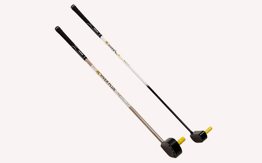 ゴルフ練習器具『リバイバー』と『リバイバープラス』素振り棒2点セット(左利き用)