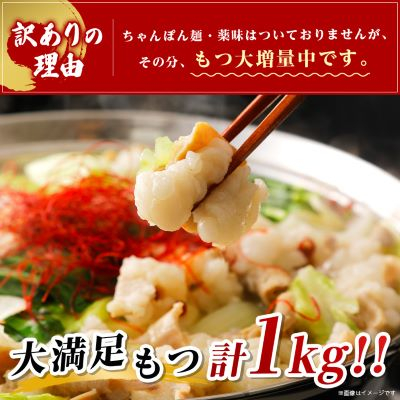 訳あり!博多味噌もつ鍋　10人前(2人前×5セット)【配送不可地域：離島】