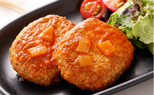 大野城市限定!トマトソース煮込みハンバーグセット 1.6kg(160g×10P)(大野城市)【配送不可地域：離島】