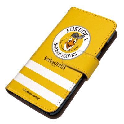 福岡ソフトバンクホークス iPhoneケース 手帳型 pattern-ip12-2