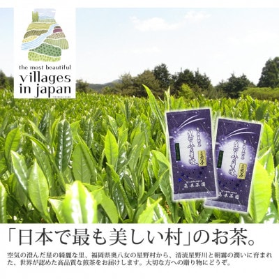 奥八女星野村 深蒸し高級煎茶(深蒸し茶)100g×2袋