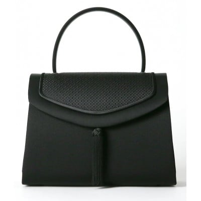 【博多織】タッセル付き・大き目サイズのフォーマルバッグ