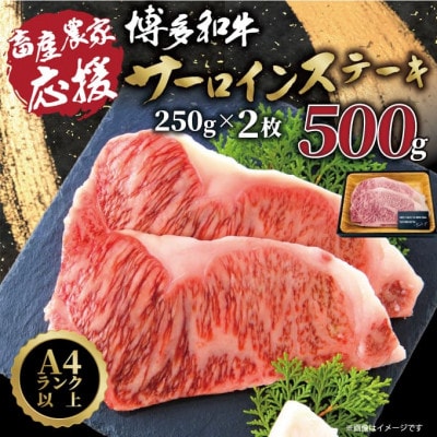 【先行予約数量限定】A4～A5ランク 博多和牛サーロインステーキ 500g(大野城市)【配送不可地域：離島】
