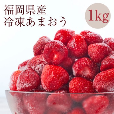 【濃厚な味わい!】冷凍いちご「博多あまおう」1kg(大野城市)【配送不可地域：離島】