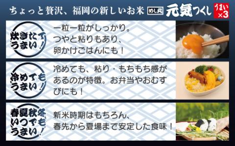 福岡県産米　無添加「元気つくし」パックご飯　200ｇ×24パック【JＡほたるの里】_KA1312