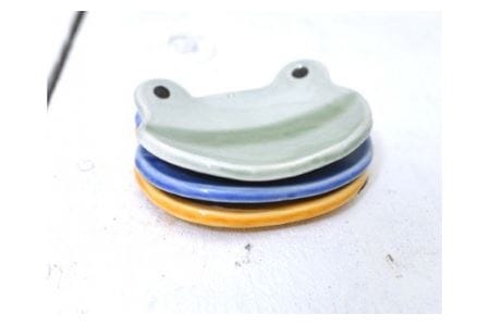 かえるの小皿3色セット【716】_KA0398