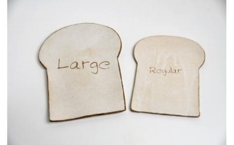 食パンの皿 ラージサイズ【716】_KA0409