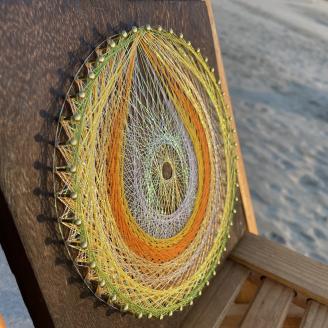 糸掛曼荼羅りん「市杵島姫命～イチキシマヒメ」【糸掛人 MOKO】_KA0801