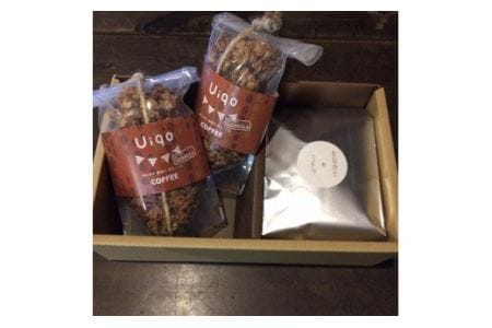 「ハナウタコーヒー」の珈琲と「Uiqo」のグラノーラのコラボセット【ハナウタコーヒー】_KA1141