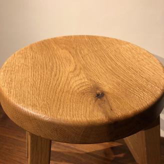四方転びのスツール（ホワイトオーク）/　丸椅子　スタッキング　伝統工法　無垢材【GOOD WOOD WORKS】_HA0715