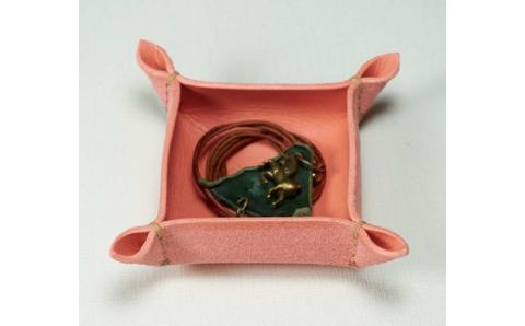 好きな色が選べる本革四角トレイ＆キーキャップ【CAFE&LEATHERDii】_HA0962