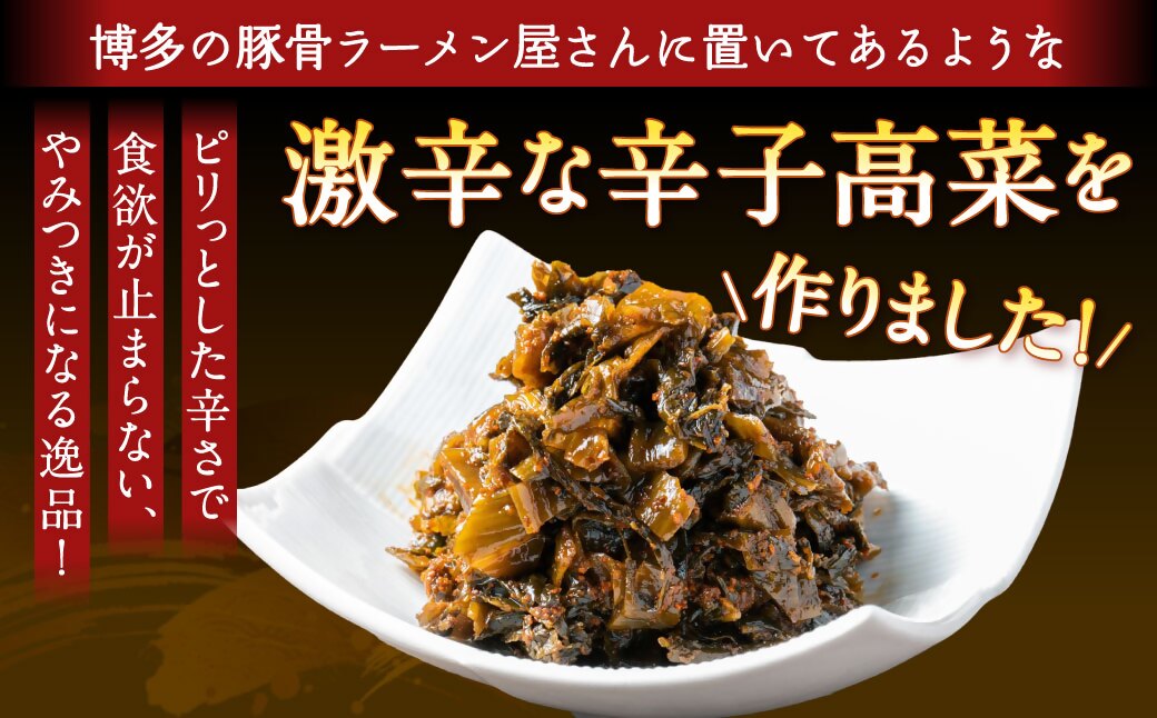 辛子高菜 250g×4パック【魚住商店】_HA1585
