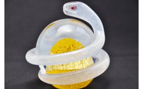 開運白蛇 黄【粋工房 】_HA1622