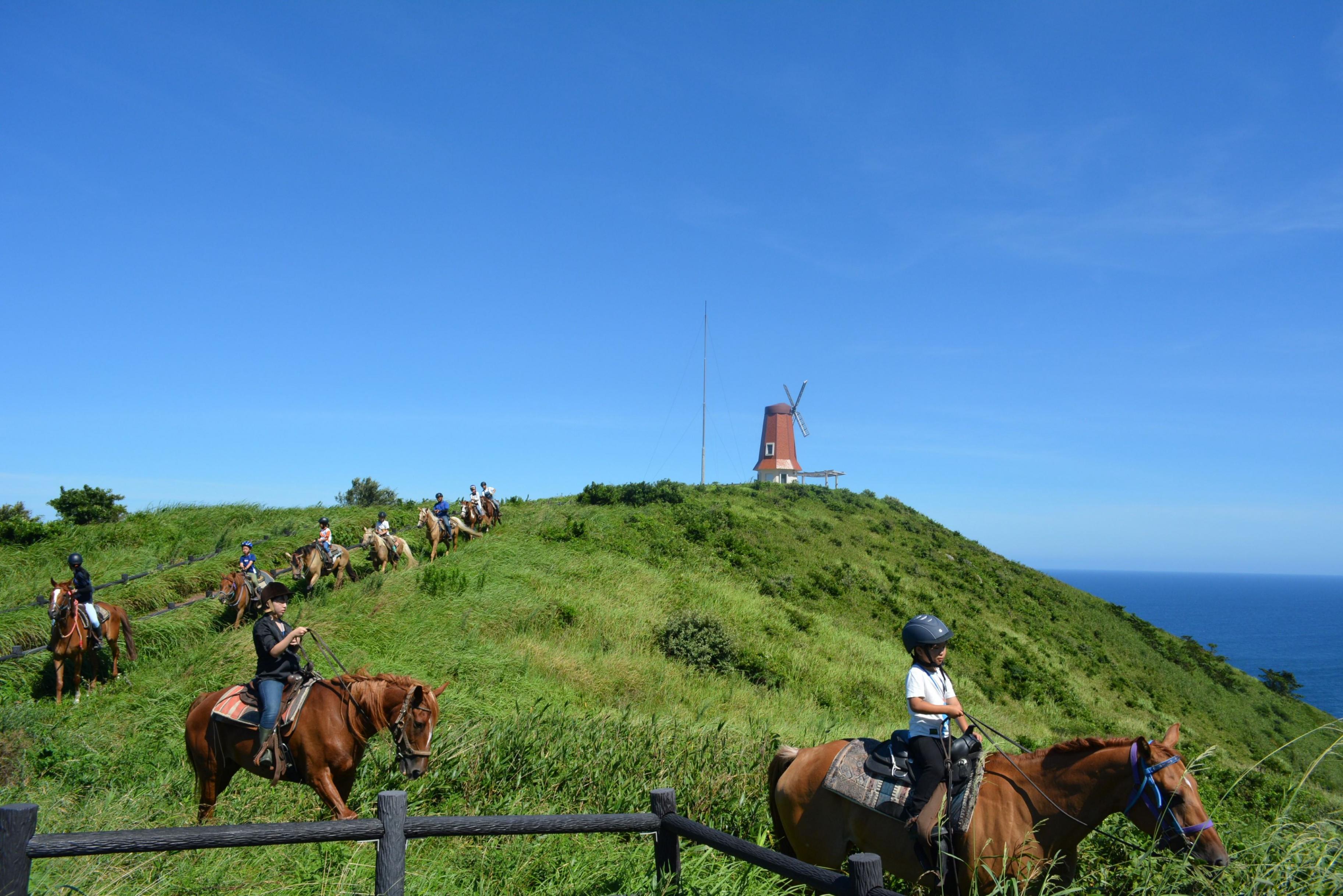 乗馬体験チケット 離島 大島コース 【カナディアンキャンプ乗馬クラブ】_HA1711