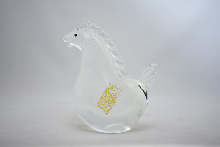 【期間限定】干支 午 白 SE-073【粋工房】_HA1875