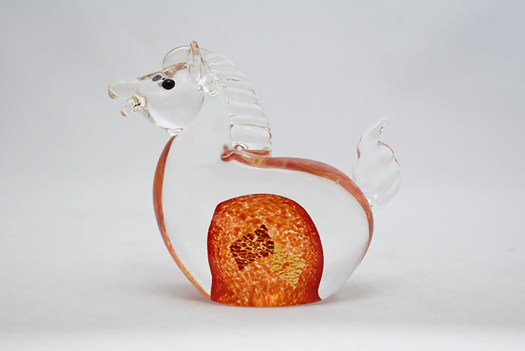 【期間限定】干支 赤午 SE-076RE【粋工房】_HA1879