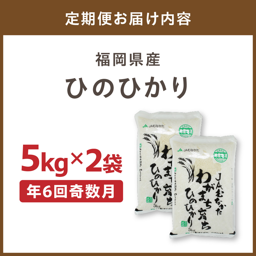令和7年産 【定期便/年6回】「ひのひかり」10kg【ほたるの里】_HB0198
