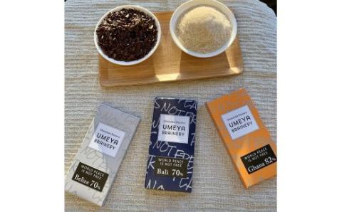 Bean to BAR 産地別カカオ豆のチョコレート3種食べ比べ【UMEYA BRAINERY】_KA0124