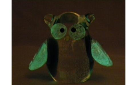 蓄光ふくろう LA-70【粋工房 】_KA1156