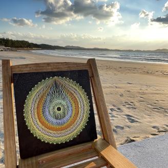 糸掛曼荼羅りん「市杵島姫命～イチキシマヒメ」【糸掛人 MOKO】_KA0801