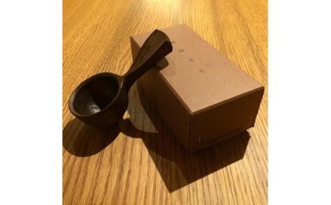 手彫りの珈琲さじ（木材：ｳｫﾙﾅｯﾄ）【GOODWOOD WORKS】_KA0043