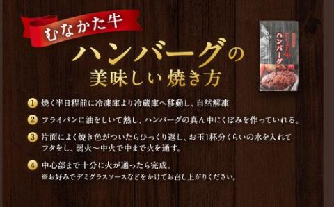 むなかた牛 ハンバーグ 150g×6個 計900g（L'HOTEL GREGE 総料理長監修 むなかたステーキソース付き）【すすき牧場】_KA0139