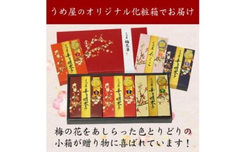 【一週間以内に発送】辛子明太子詰合せ6種×100g【梅花宴六味セット】【うめ屋】_HA0010