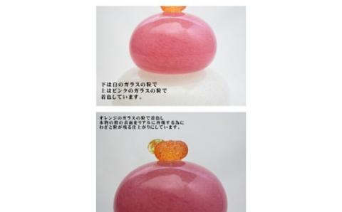 おめでたい紅白鏡餅（大）KM-N5【粋工房】_HA1187