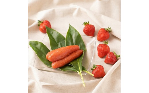 【2025年12月より順次発送】あまおう1パック(約250g～)＆ふくや味の明太子290g【南国フルーツ株式会社】_HA1902