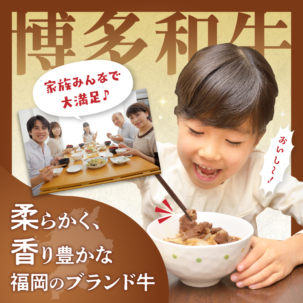 黒毛和牛 (博多和牛) 切り落とし 計1.6kg(400g×4パック)【伊豆丸商店】_HA1957