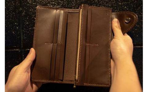 コンチョ付ロングウォレット(長財布)【CAFE＆LEATHER Dii】_KA0173