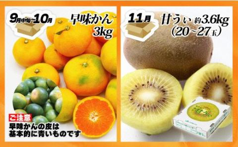 【定期便/年４回】旬の福岡フルーツ定期便【ほたるの里】_KB0087