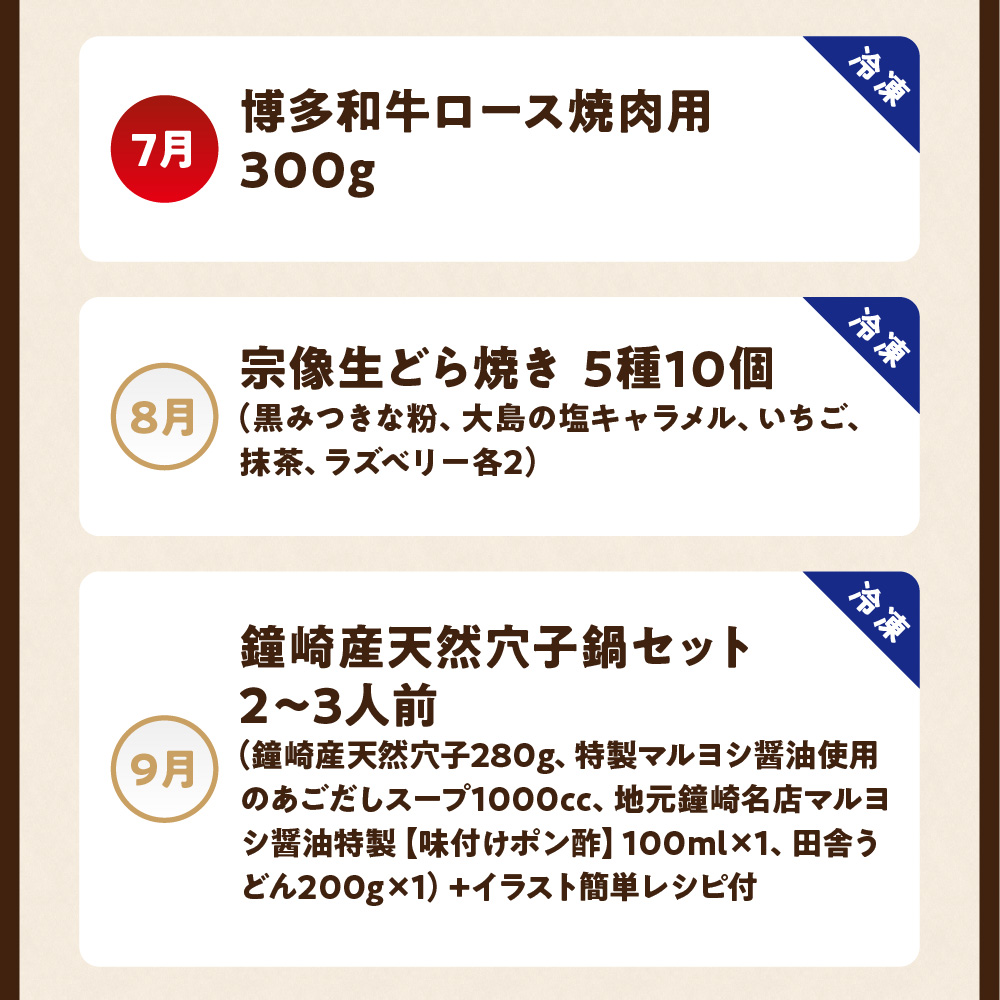 【年12回／毎月お届け】むなかたの魅力をたっぷりお届け!むなかた紅白定期便_HB0202