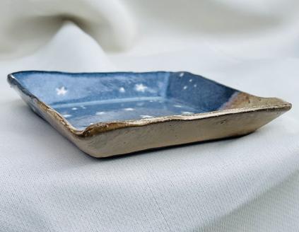 むなかた夜の浜辺 角皿 4枚セット【716】_KA0971