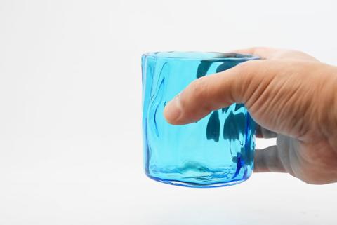 金の岬天色（かねのみさきあお）ロックグラス　NM-1４A【粋工房】_HA1227