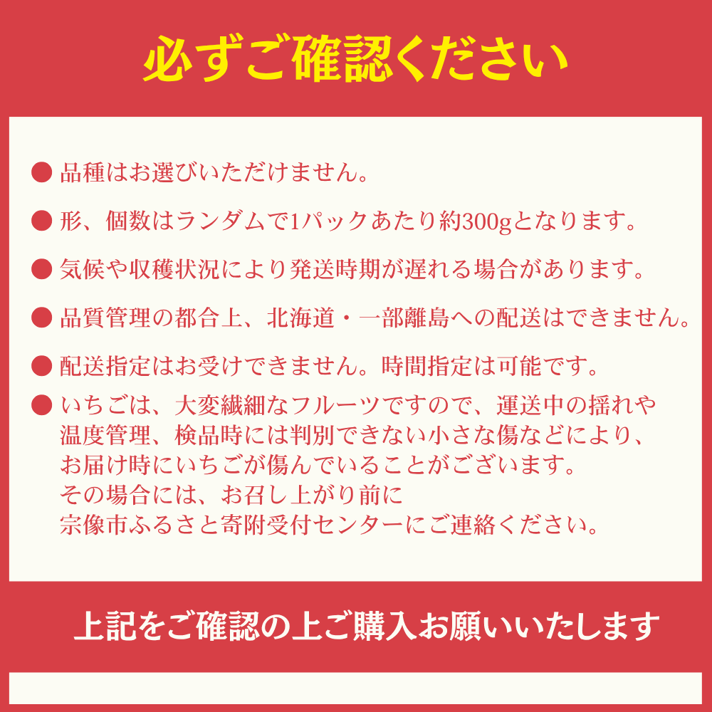 【定期便／3ヶ月連続お届け】何が届くかお楽しみ！人気のいちご2品種食べ比べ定期便 約300g×4P_HB0213