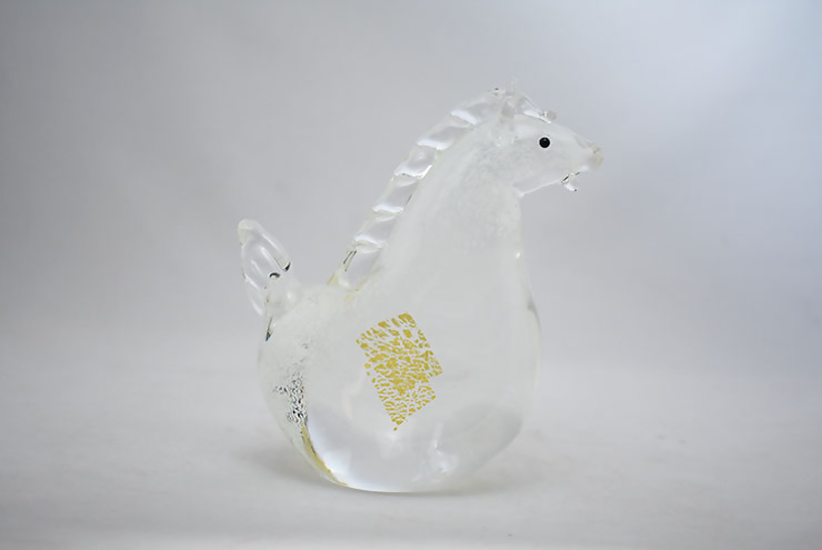 【期間限定】干支 午 白 SE-073【粋工房】_HA1875